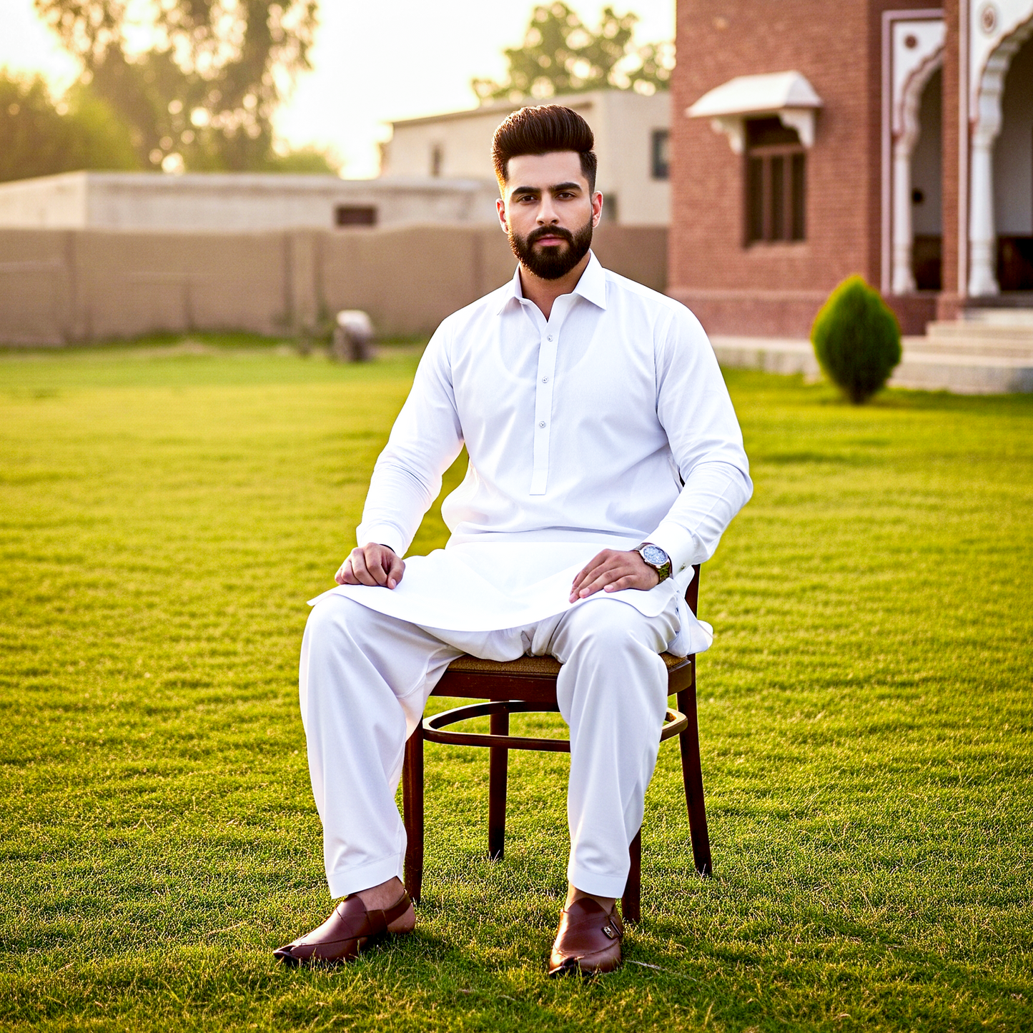 Soft Khaddar - White